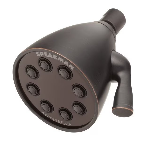Icon 8-Jet Low Flow Brass Shower Head in Oil Rubbed Bronze, Speakman, Mfr#: S-2251-ORB-E175